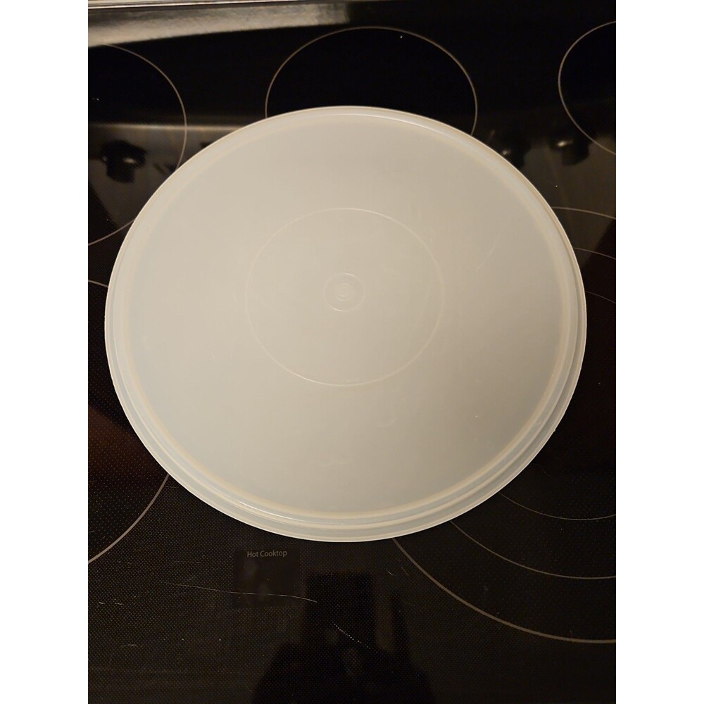 Vintage Tupperware Replacement Lid #224 Large Round Clear Sheer